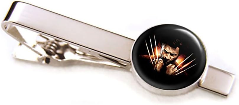 SharedImagination Wolverine Cufflinks, X-Men Tie Clip, Wolverine Cuff Links, Superhero Wedding Jewelry, Groomsmen Gifts, Groomsman Gift