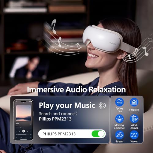 PHILIPS Eye Massager with Heat,Heated Massage Eye Mask with 4 Mode, Grey - image 4