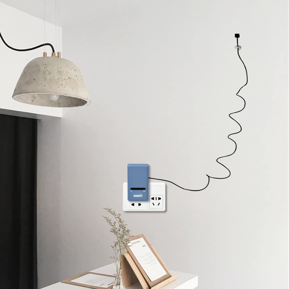 Ecowitt Funk-Wetterstation Gateway - Thermometer Hygrometer Luftdruck Innentemperatur, Sensor GW1100 für Haus, Basisstation für Sensorserie Ecowitt - 5