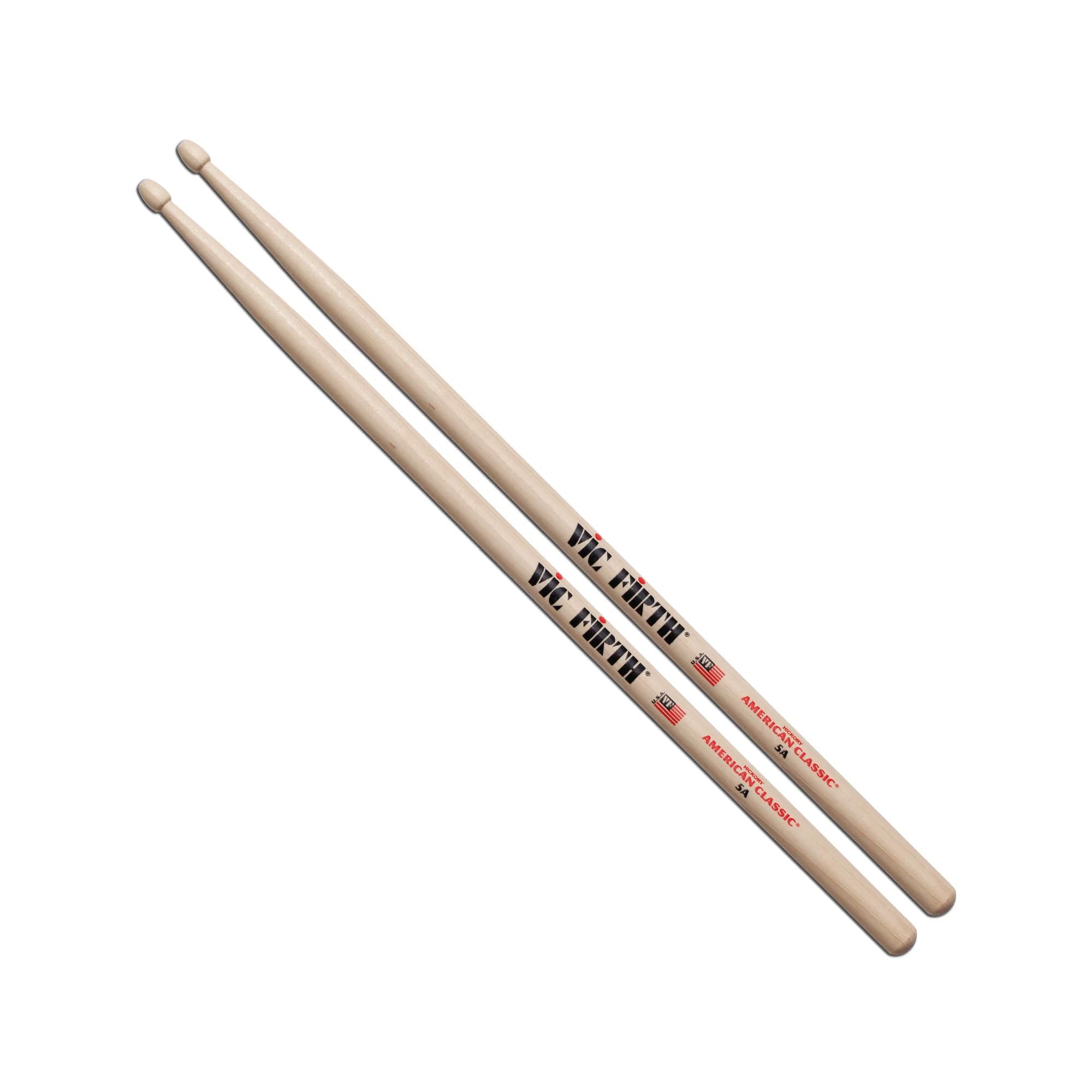 American Classic® Drumsticks 5A - American Hickory - Wood Tip