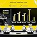 YHTAUTO 5x130mm Hubcentric Wheel Spacers 15mm Fits Audi, Porsche, Volkswagen Models: Q7, Cayenne, 911, Touareg, Boxster, Forged Tire Spacers 15mm with M14x1.5 Studs 71.6mm Hub Bore 2PCS, Black