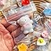 30Pcs Mini Taba Squishies Kit Fidget Toys, Include Mini Taba Squishies Pack with 24 Easter Cards, Kawaii Stress Relief Toys Squeeze Toys Party Favors for Kids 4-8 8-12, Classroom Birthday Easter Gifts