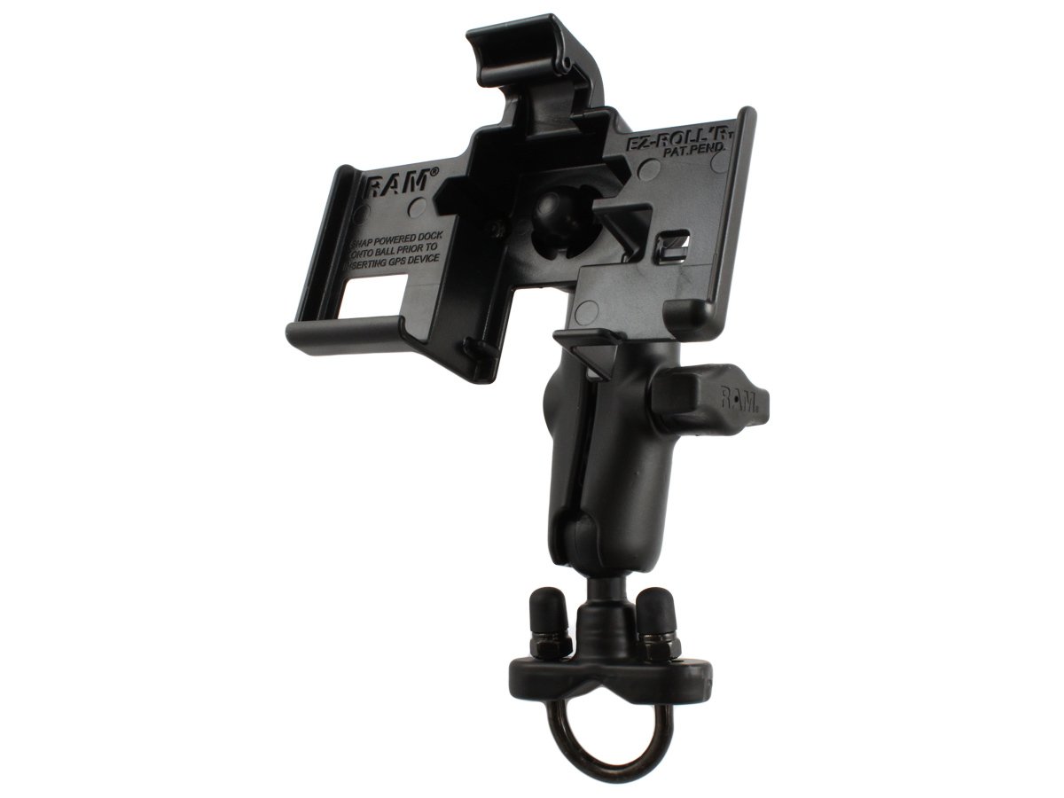 Ram Mount Handlebar Rail Mount with Zinc Coated U-Bolt Base for the Garmin nuvi 3450/3450LM/3490LMT/3750/3760T/3760LMT/3790T/ 3790LMT