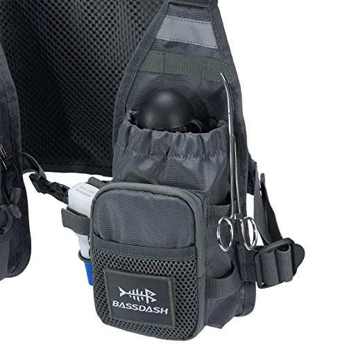 Image of Bassdash FV08 Ultra Lightweight Fly Fishing Vest for Men and Women Portable Chest Pack One Size Fits Most