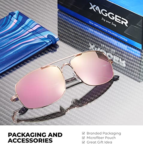 Image of Polarized Brow Bar Aviator Sunglasses for Men Pilot Military Style Metal Frame Driving Shades UV400