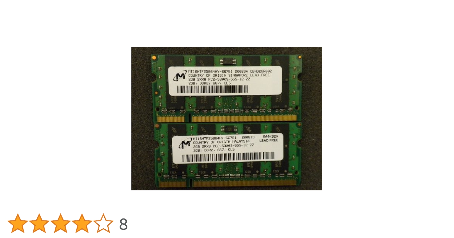 Amazon | 各社 PC2-5300S (DDR2-667) 2GB x 2枚組み 合計4GB SO