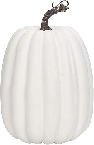 Miniatura 3 de Calabazas artificiales decorativas grandes de 8 pulgadas para decoración de Halloween, Acción de Gracias, cosecha de otoño (negro, tamaño único)