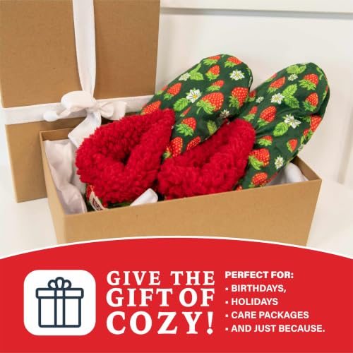 Image of Lazy One Fuzzy Slipper Socks for Women, Fleece House Slippers, Indoor Socks