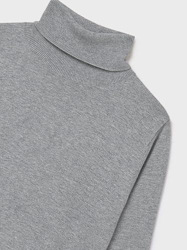 Mayoral Basic Knitting Turtleneck for Girls Silver3