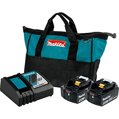 Makita BL1850BDC2 Battery and rapid charger starter pack, 5.0 Ah
