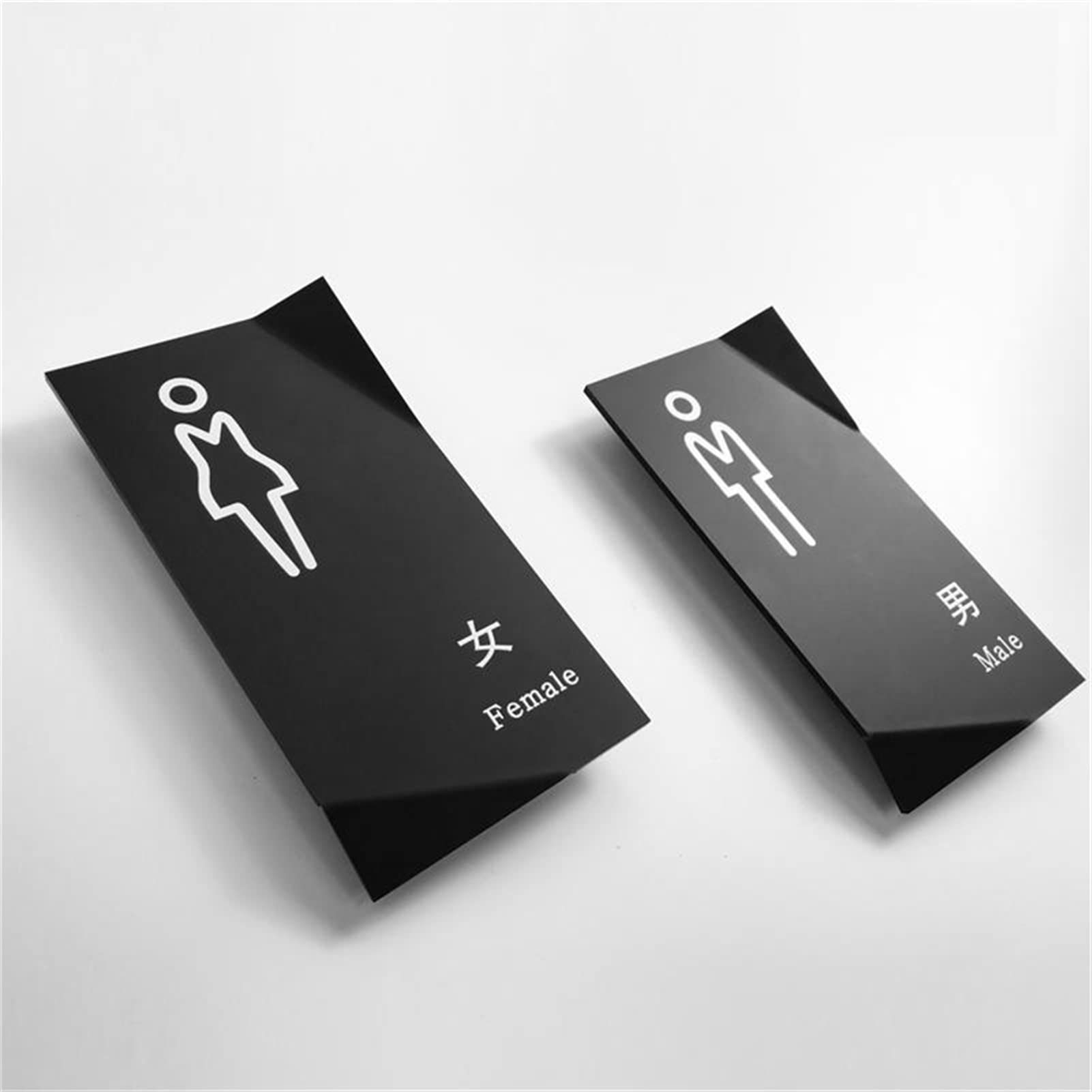 Panneau de signalisation de salle de bain pour guider les invités