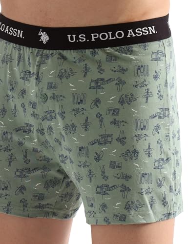 Image of U.S. Polo ASSN. Mens OEX09 Comfort Regular Fit Solid Boxers - Pack of 2