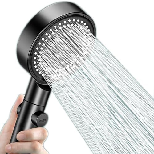 Newgam Handheld Shower Head with 6 Spray Modes, High Pressure, On Off ...