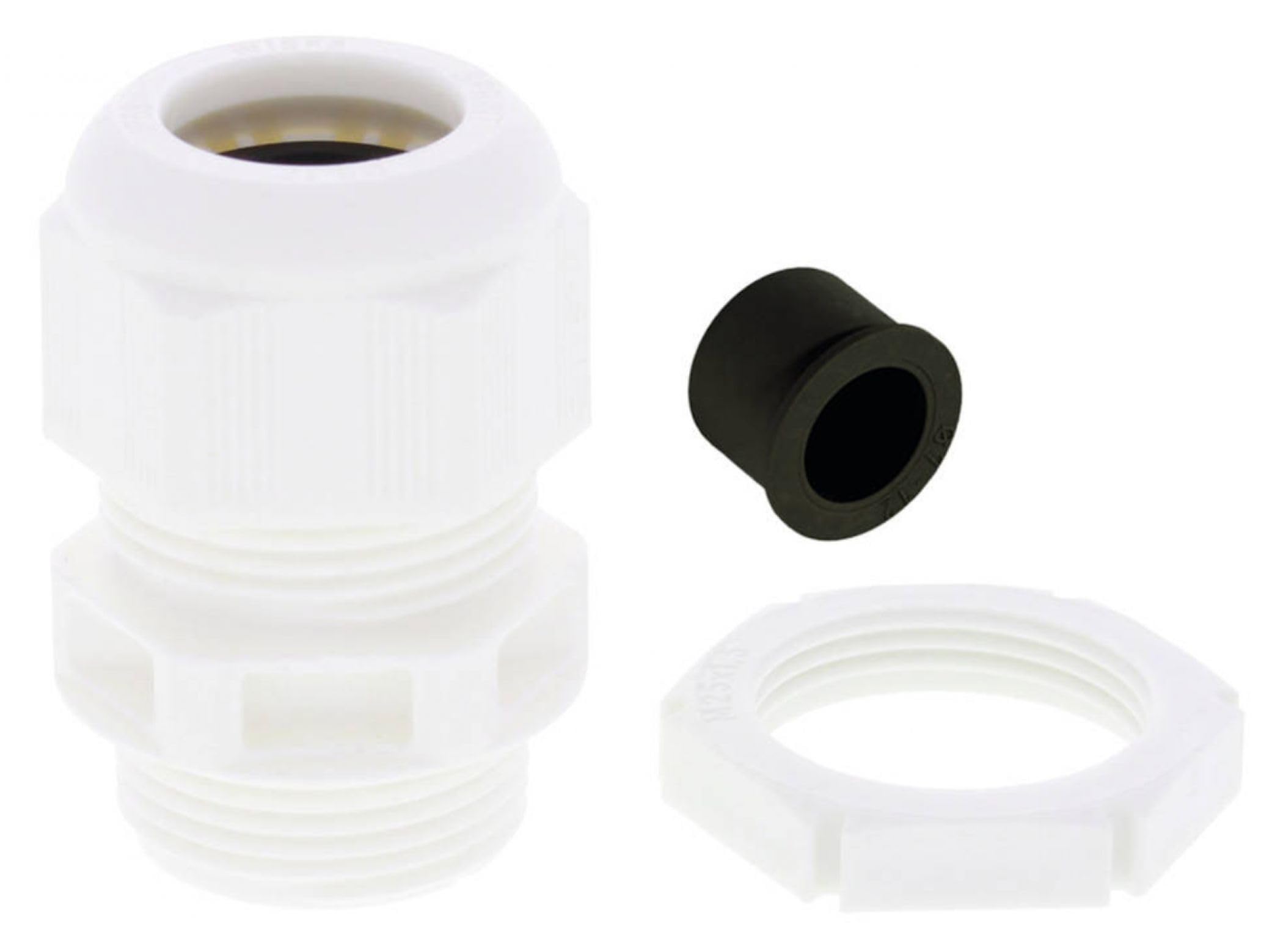 Pack Of 10 x Cable Gland White M20 Sprint + RDE Clamping Range 4-14mm Wiska