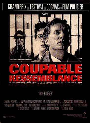 Affiche cinéma originale Coupable Ressemblance 1988 Joseph Ruben 40x56