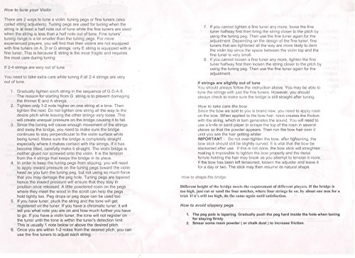 image for Crescent 4/4 Full Size Student Violin Starter Kit, Black Color (Includ