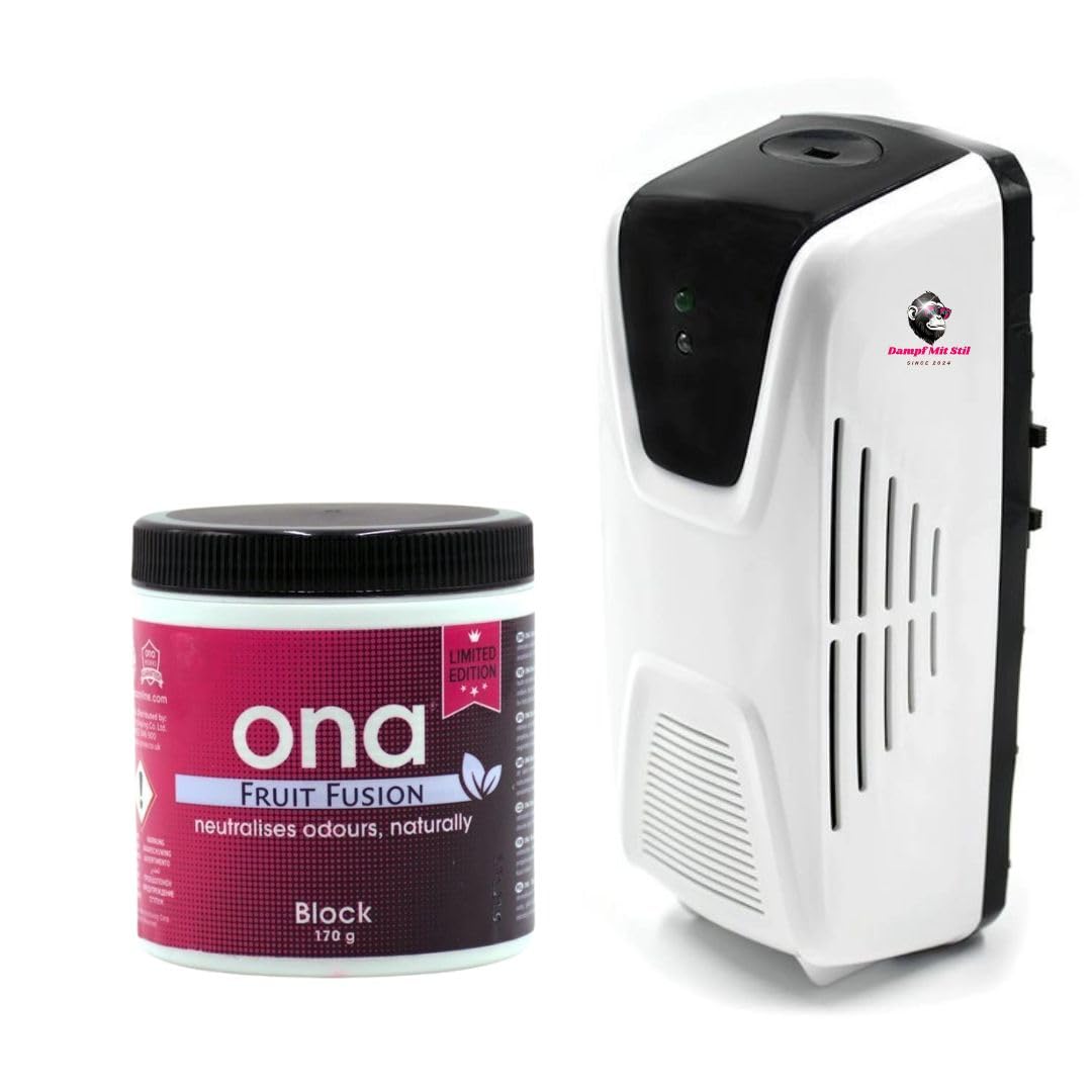 ONA Blockspender + ONA Block PRO 170g | Geruchsneutralisierender Block für Zuhause, Büro & Auto | Alternative Sorte unserer Wahl bei Ausverkauf