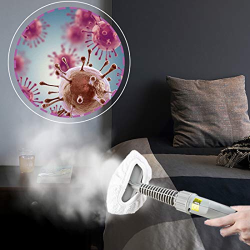 Vaporeta de Limpieza de Mano Portátil Potente y Multiusos para Quitar Manchas en Tapicería de Coche, Hogar, Cocinas, Alfombras, Cristales, Sofá Vaporizador Limpiador a Vapor con 9 Accesorios,Gris - imagen 5