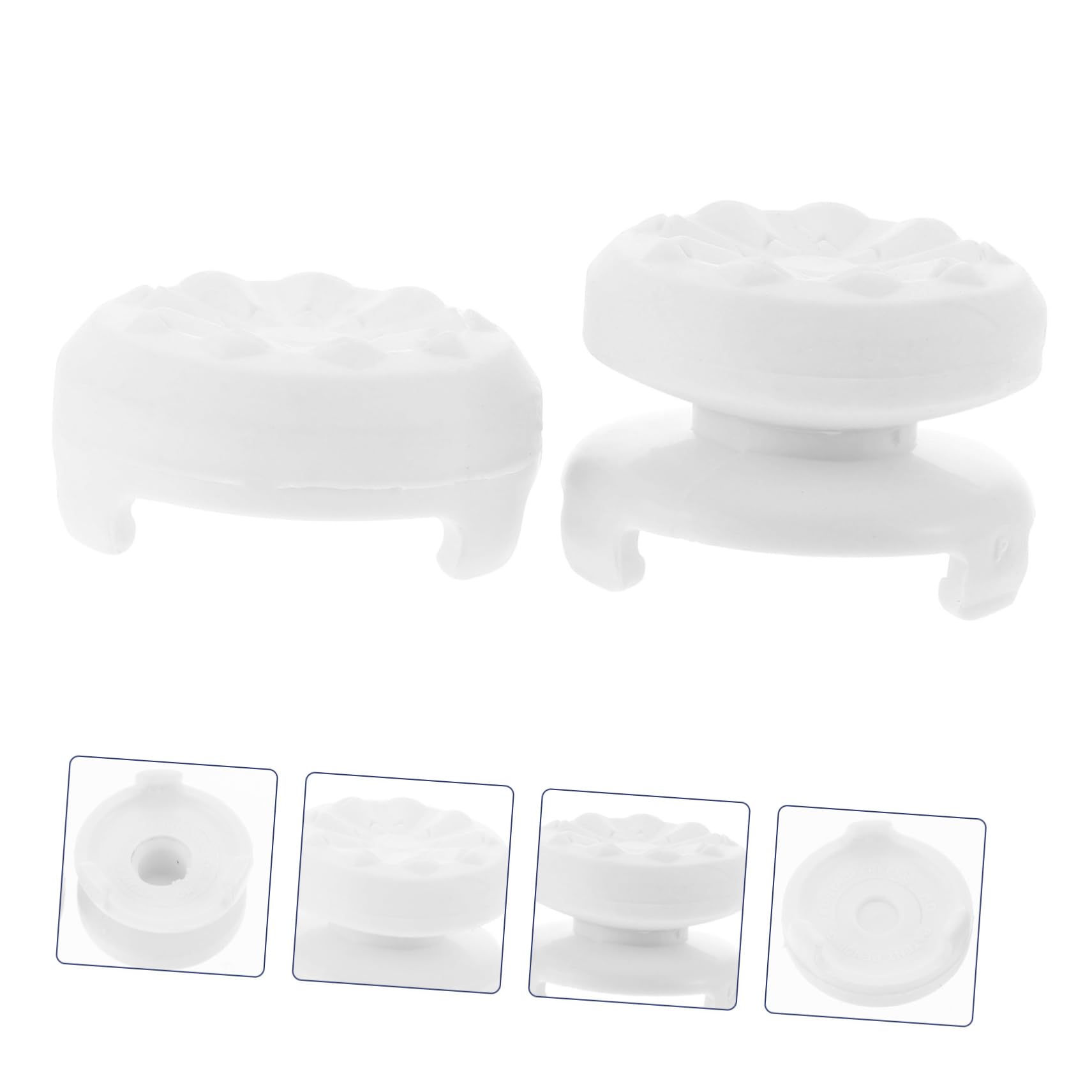 2 Pezzi Ps4ps5 Rocker cap Joystick Controller Thumb Grip Stick Cover Pulsante in Silicone Console di Gioco Bianco