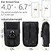 WYNEX Tactical Phone Pouch Molle,Smartphone Holster Bag EDC Utility Cellphone Lock Card Holder Organizer Fit for Waist Belt Case Include Tactical Gear Clip and U.S.A Patch