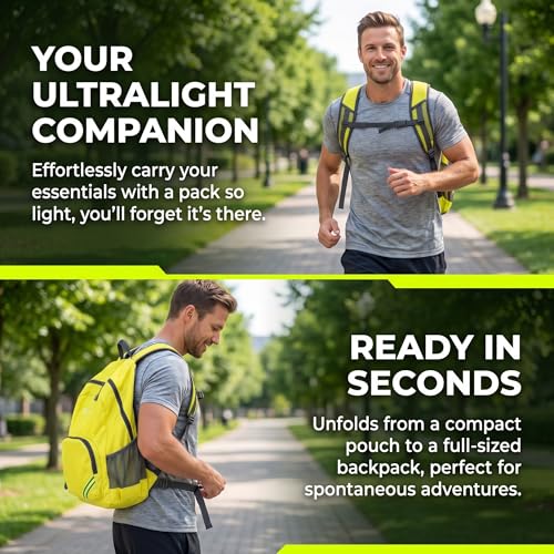 Mochila plegable deportiva para senderismo impermeable miniatura 3