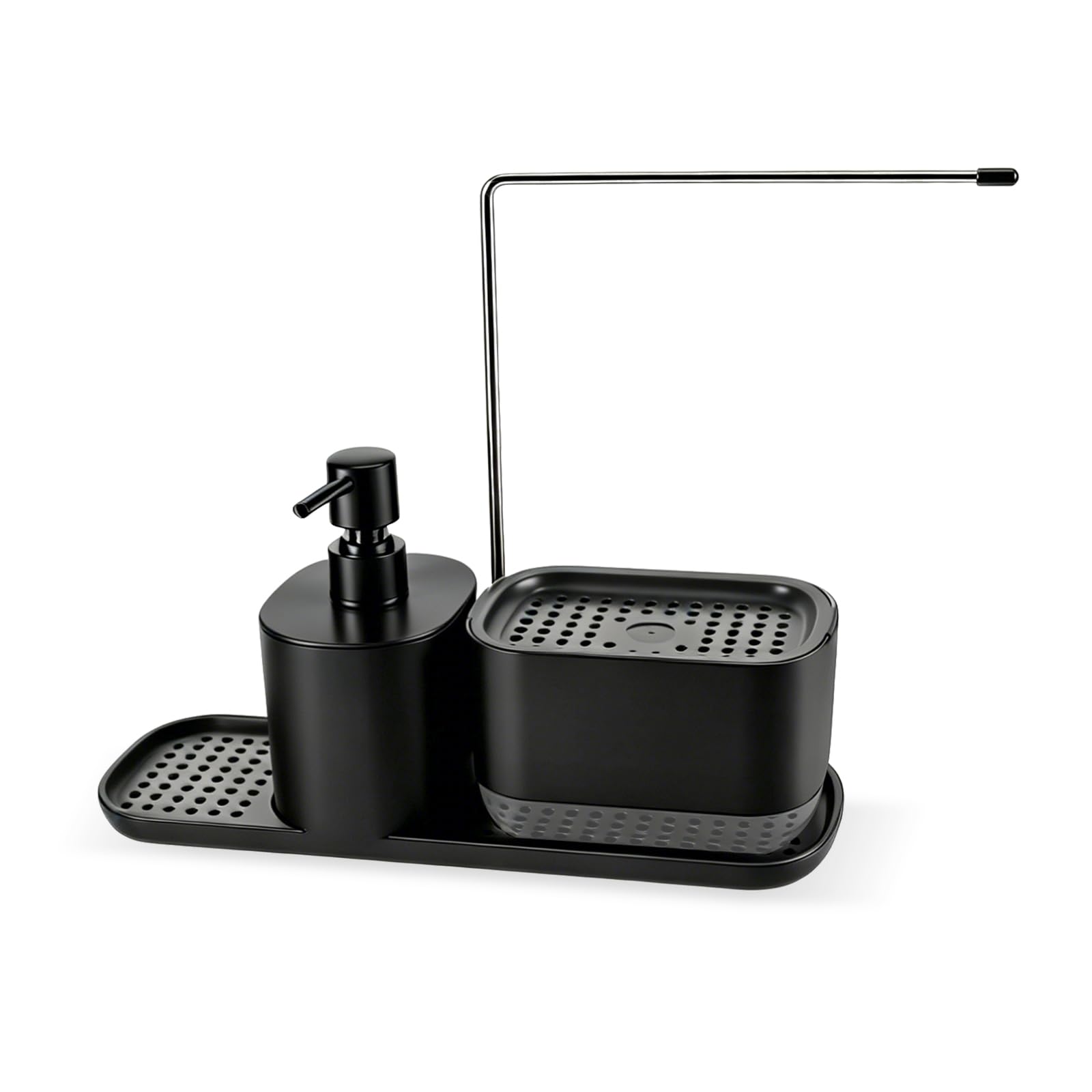 famuka 3 in 1 Soap Dispenser Dishwashing Liquid Dispenser Set
