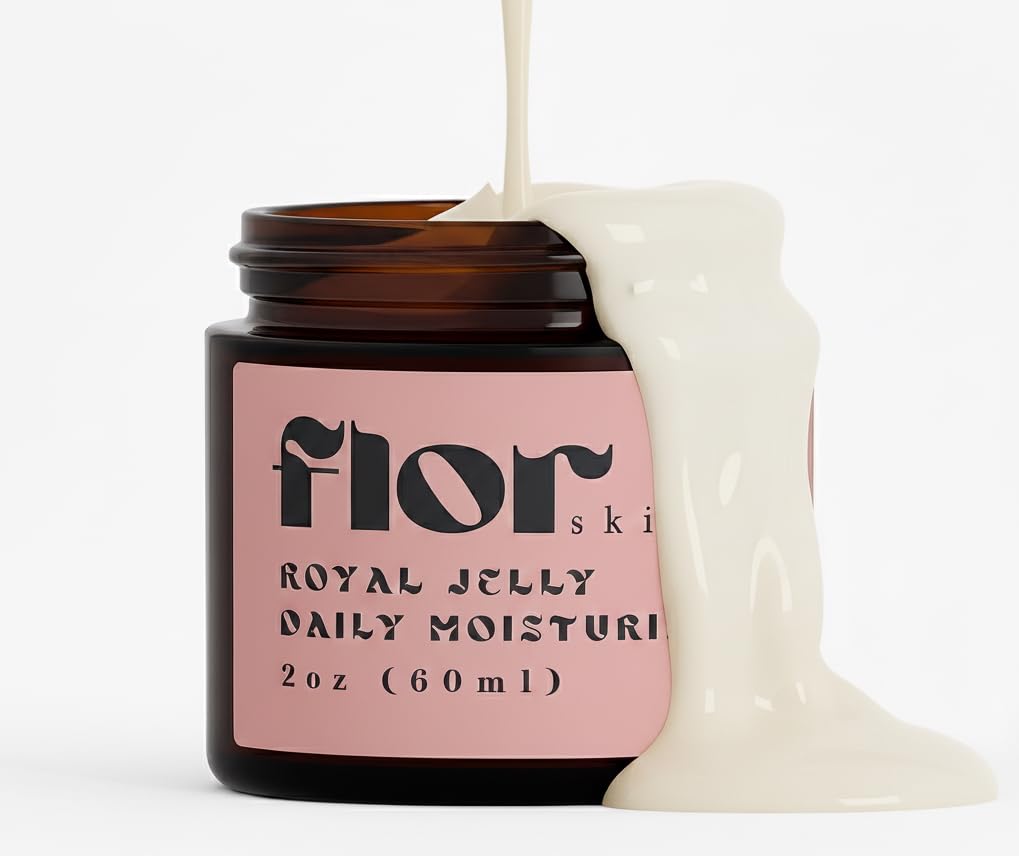 Amazon.com: Flor Skincare Royal Jelly Daily Moisturizer, Natural