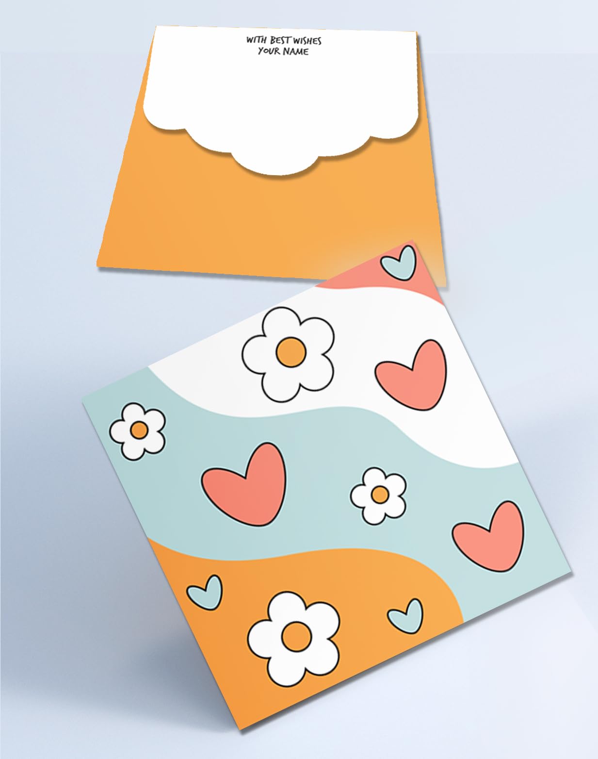 Brown Cloud Customised Square Shape Shagun/Money/Gift Envelope/Cover/Lifafa for Kids/Children/Gift/Festival with Personalized Text Message/Name/Photo (SEKIDS SQ 09) (Pack of 10)-image-5