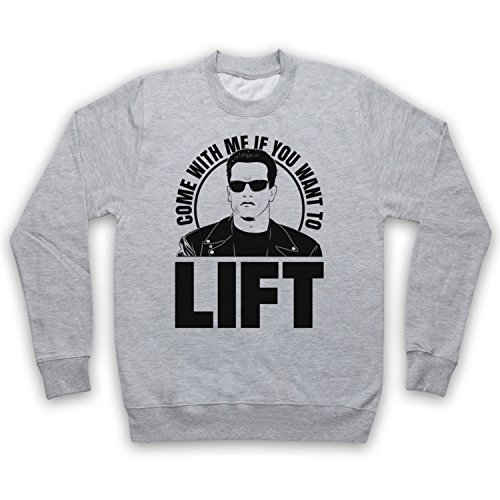 Sweat-Shirt Arnie Come with Me If You Want to Lift contre le Froid Gym