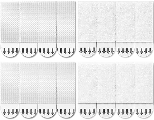 Image of Small Picture Hanging Strips Heavy Duty,40-Pairs(80 Strips) Sticky Picture Hangers for Walls Hanging Without Nail,Damage Free No Nails Refill Adhesive Poster Frame Mounting