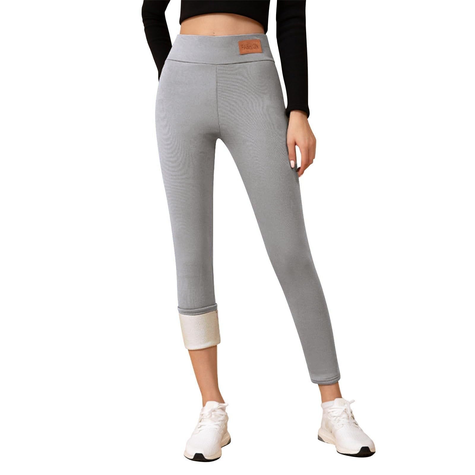 Générique Legging De Compression Femme - Leggings Slim Taille Haute en Cuir Velours Et Velours pour Femme