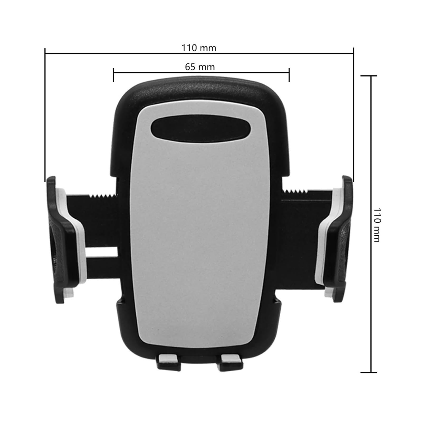 Supporto per Cellulare da Auto, per Slot CD e Bocchetta dell'Aria, Supporto per Smartphone, Supporto per Telefono da Bici (Grigio)