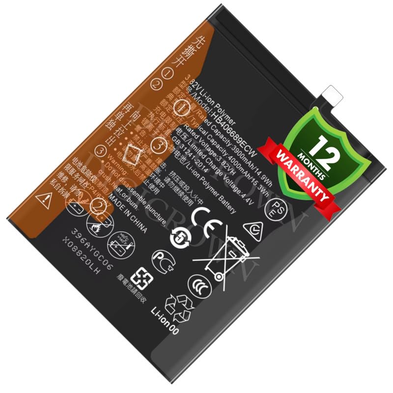 Image of Original HB406689ECW Battery Compatible for Huawei Y9 Prime 2019 (STK-L21, STK-L22, STK-LX3) - (4000mAh) - 1 Year Warranty