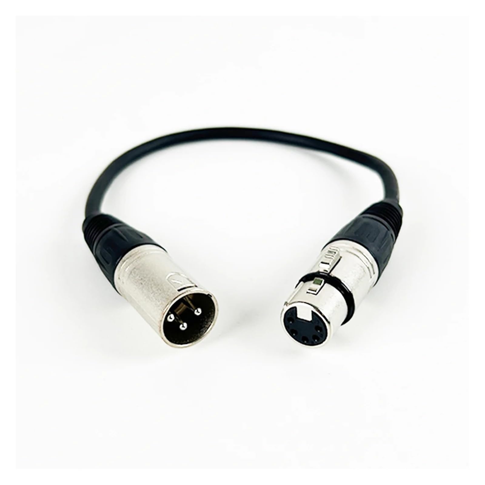 Cavo audio XLR femmina/maschio a 5 pin a maschio/femmina a 3 for microfono, luce da palco, cavo adattatore XLR3 a XLR5(5Pin F-3Pin M-Silver,2.98m)