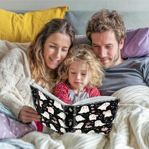 Image of Photo Album 4x6 120 Photos with Strong Elastic Band, Cute Bow Ghost | Large Capacity Premium Leather Picture Album, Portable Wallet Albums Photo Book for Family Anniversaries Wedding Baby