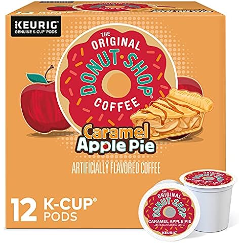 The Original Donut Shop Coffee, Keurig K-Cup Pod, Light Roast, Caramel Apple Pie, 12 Count Cover