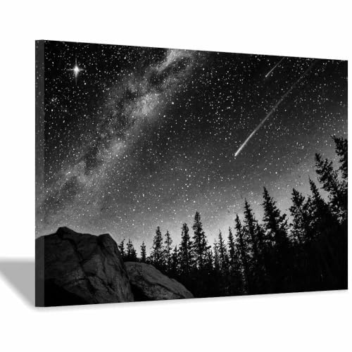 Affiche ciel et forêt HOQIU pour créer une ambiance zen dans votre chambre à coucher