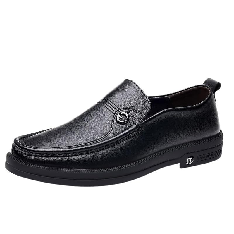 Men's Loafers Business Casual Slip-ons Low-top Leather Shoes Men Comfortable Soft Sole Breathable Shoes
