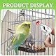 SGERUFZ 8 Stück Kunststoff-Vogelkäfig Feeder Clip, Papageien-Obst Gemüse-Clips, Vogelkäfig Zubehör für Wellensittiche, Sittiche, Kakadu, Aras, Nymphensittiche