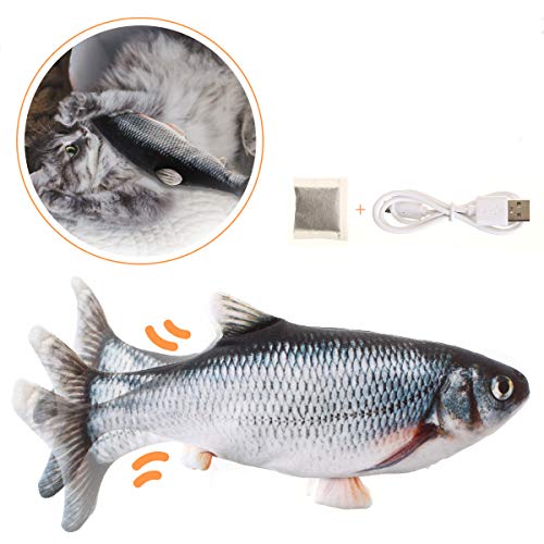 CHARMINER Cat Fish Toys for Indoor Cats