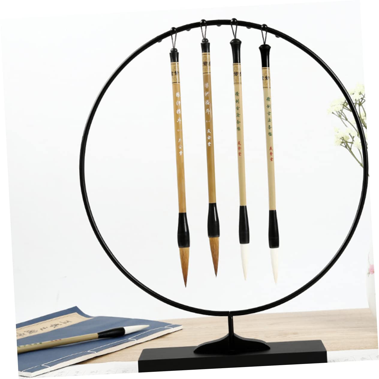 Runder Pinselhalter aus Eisen Robuster Pinselstifthalter für Schreibtisch Kreativer Organizer für Büro und Zuhause Dekoratives Geschenk