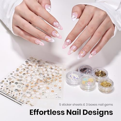 Image of Beetles Nail Art Kit,510pcs 15 Sizes Gel Nail Tips Nail Art Brushes Set with Nail Stand Nail Holder Rhinestones Sticker Nail File Cuticles Trimmer Press On Nails Kit for Gel Polish Women Beginner