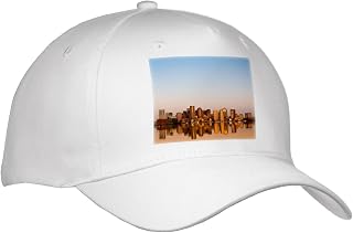 Youth Baseball Cap - MA, Boston. Financial District from Logan Airport - US22 WBI0581 - Walter Bibikow Boston