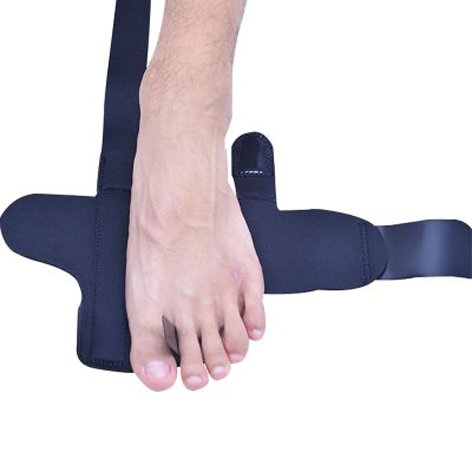1 para korektorów hallux valgus pedic separatory dużych palców u stóp rękawy łagodzące komfortowy i oddychający materiał dla mężczyzn i kobiet wsparcie na dzień i noc.Bla