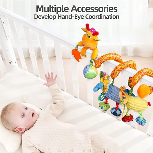 Mobile Musical Girafa Espiral Carrinho Som Chocalho Bebe