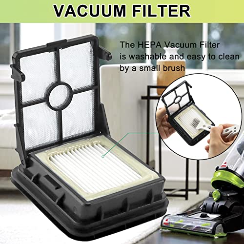 2306A 1785 Pet Pro Replacement Parts for Bissell Crosswave Roller Brush and for Crosswave Replacement Filter Compare to Part # 1613568 161-3568 1608684 LUXRILIX