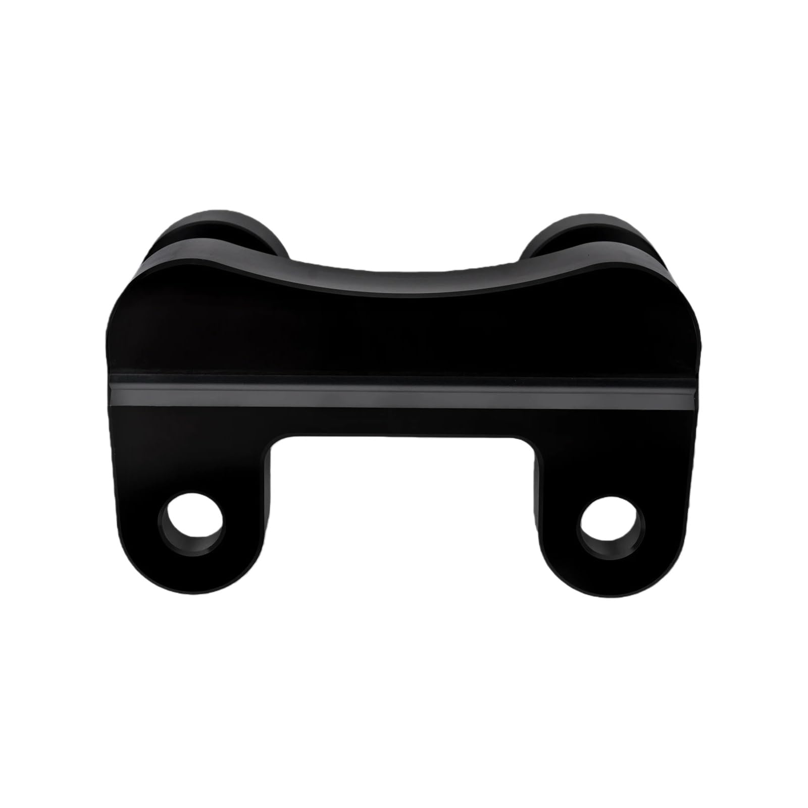Soporte abrazadera manillar de motocicleta con acabado cromado para custom 8