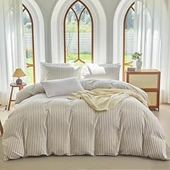 Classic Stripe - Linen Grey/ White