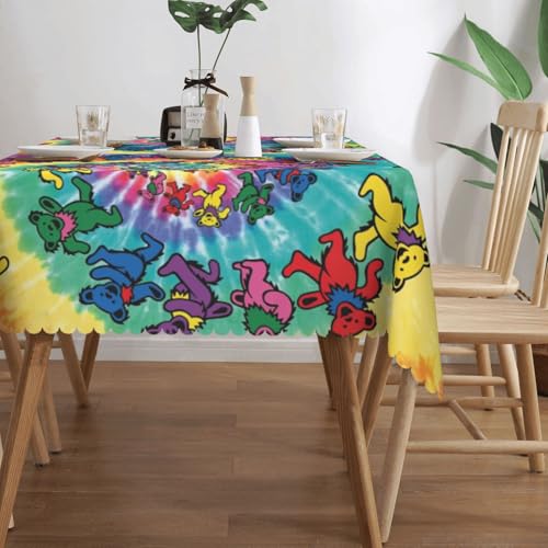 Nappe rectangulaire en tissu imprimé pour dîners et buffets