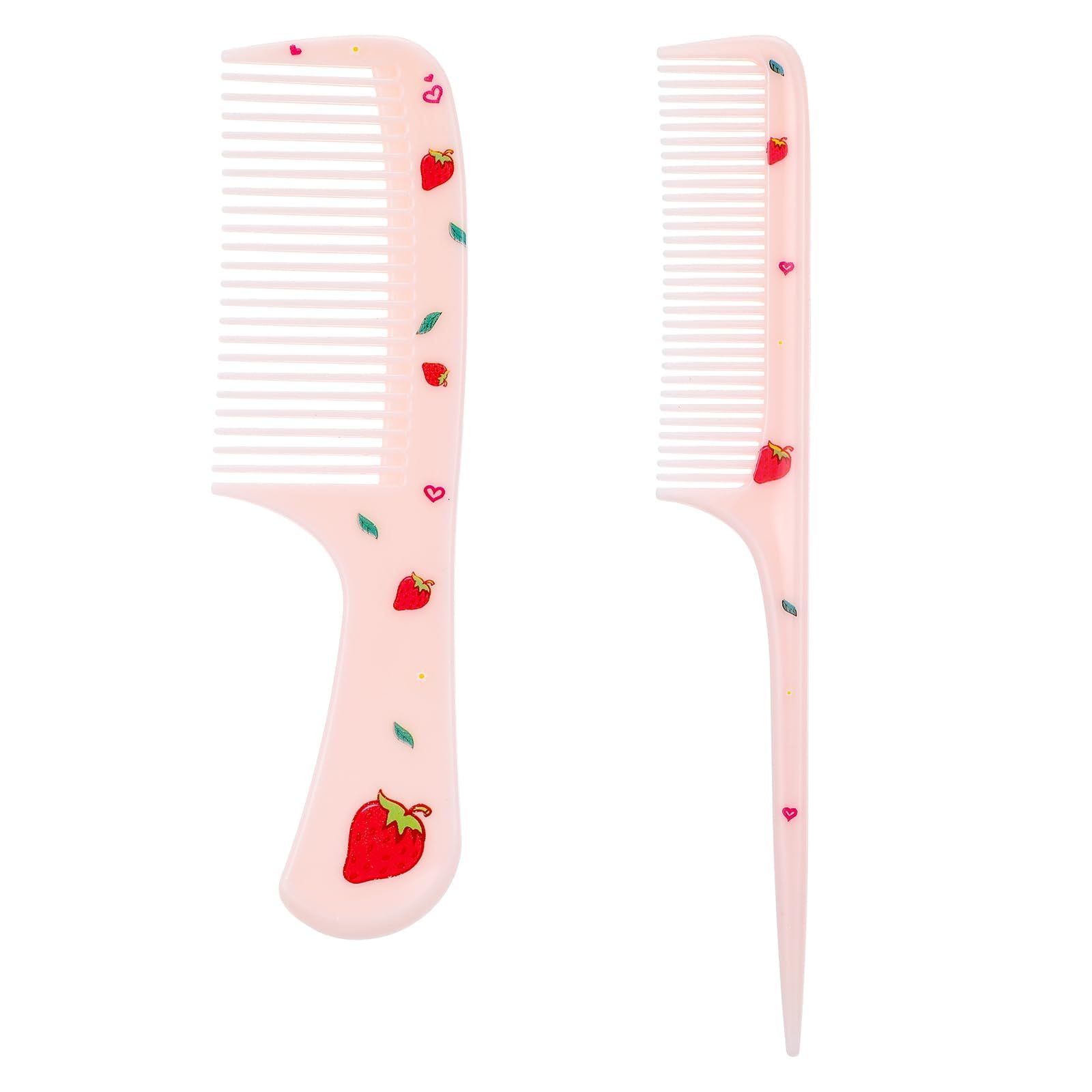 Small Cute Hair Comb,2 Piece Mini Hair Comb Set Toddler Combs For Girls Boys Kids Fine Tooth Comb Rat Tail Comb Detangling Combs Hairdressing Styling